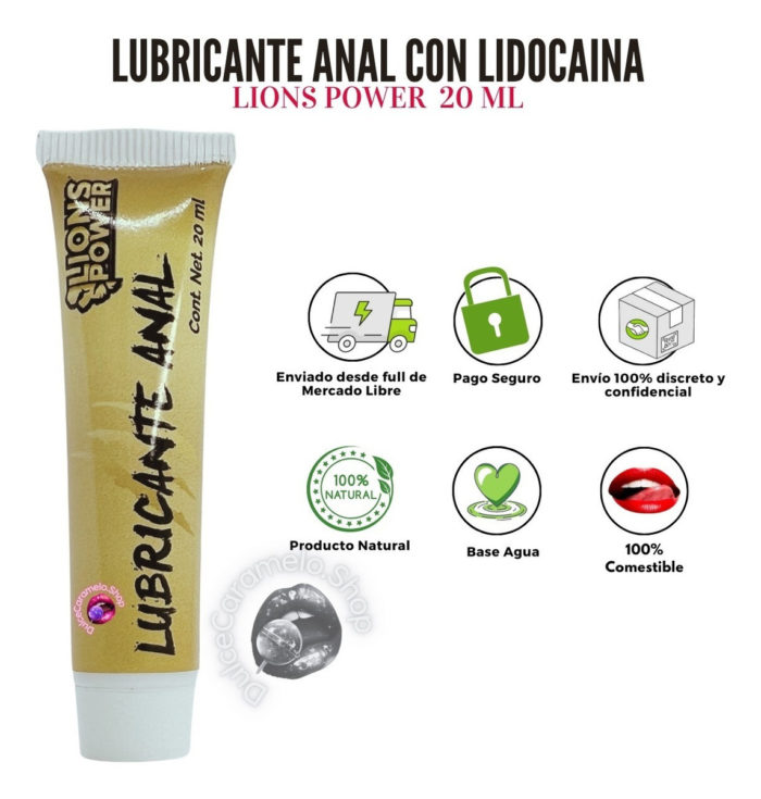 Lubricante Anal Con Lidocaina Lions Power 20ml_2