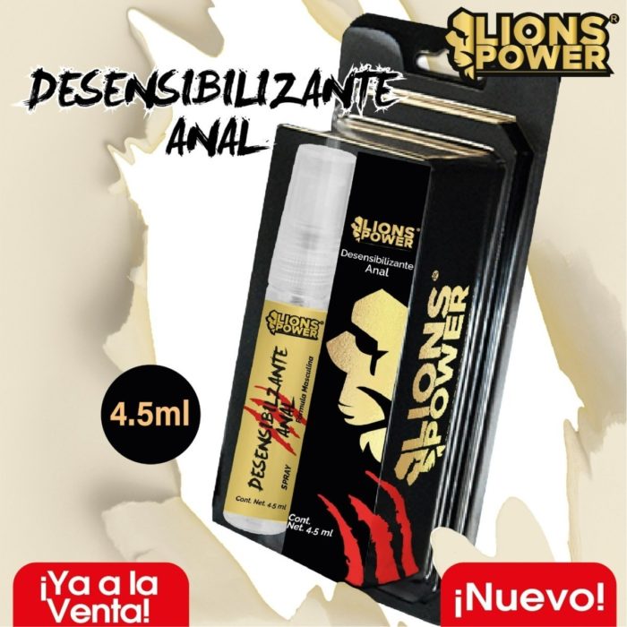 Lubricante Anal Spray Con Lidocaina Lions Power 4.5ml_1