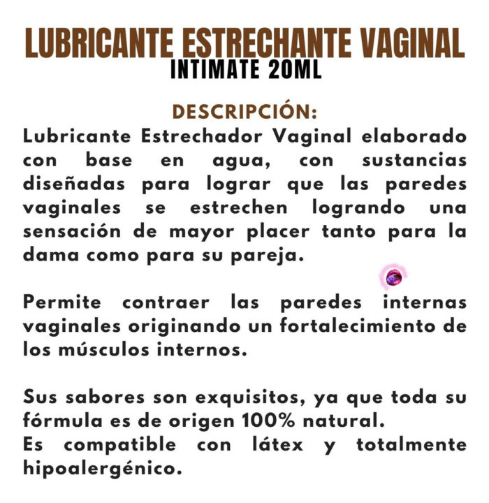 Lubricante Gel Estrechador Vaginal Virginal Natural 20ml_22